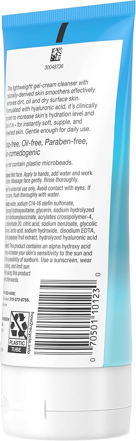 Neutrogena Hydro Boost Exfoliating Facial Cleanser Scrub, 5 oz, 3 Pack | Hyaluronic Acid, Clinically Proven to Increase Skin's Hydration Level, Non-Comedogenic, Oil- Soap- & Paraben-Free - Image 13