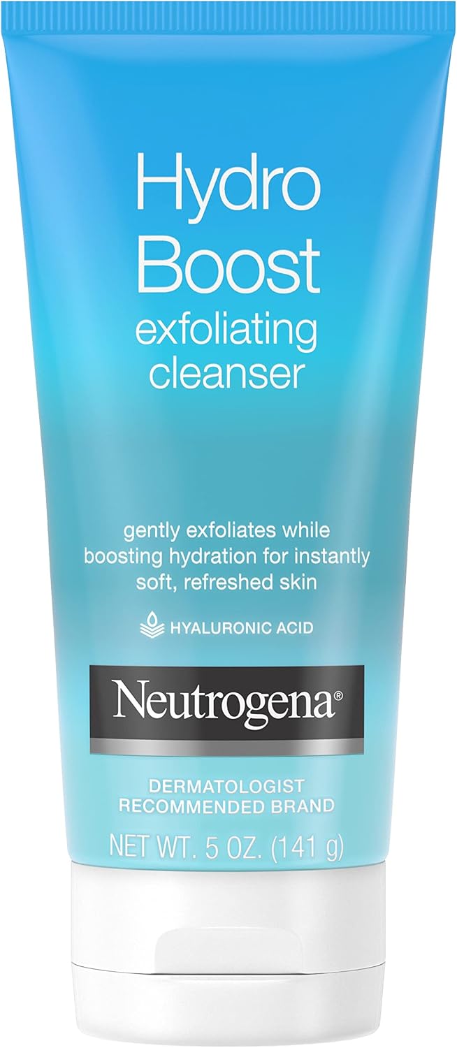 Neutrogena Hydro Boost Exfoliating Facial Cleanser Scrub, 5 oz, 3 Pack | Hyaluronic Acid, Clinically Proven to Increase Skin's Hydration Level, Non-Comedogenic, Oil- Soap- & Paraben-Free - Image 3