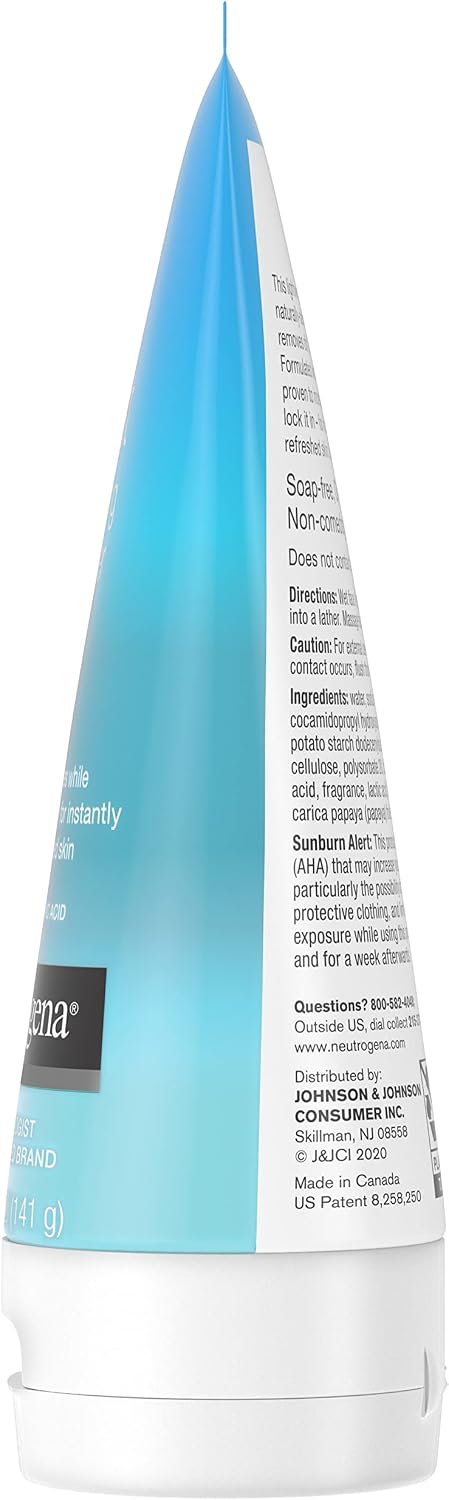 Neutrogena Hydro Boost Exfoliating Facial Cleanser Scrub, 5 oz, 3 Pack | Hyaluronic Acid, Clinically Proven to Increase Skin's Hydration Level, Non-Comedogenic, Oil- Soap- & Paraben-Free - Image 8
